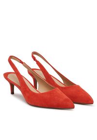 Lauren Ralph Lauren - LAUREN RALPH LAUREN Sandały 802959263005 Czerwony. Kolor: czerwony. Materiał: zamsz, skóra #4