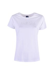 North Sails T-shirt | 90 2356 000 | T-Shirt S/S W/Logo | Kobieta | Biały. Okazja: na co dzień. Kolor: biały. Materiał: bawełna. Wzór: nadruk. Styl: casual #1