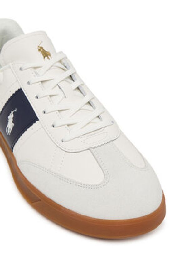 Polo Ralph Lauren Sneakersy 809973706001 Biały. Kolor: biały. Materiał: skóra, zamsz