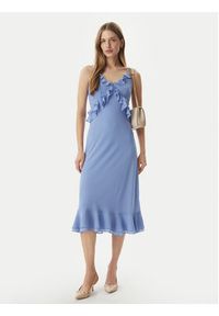 Morgan Sukienka koktajlowa 261-RELODI Niebieski jasny Regular Fit. Kolor: niebieski. Materiał: syntetyk. Styl: wizytowy #2