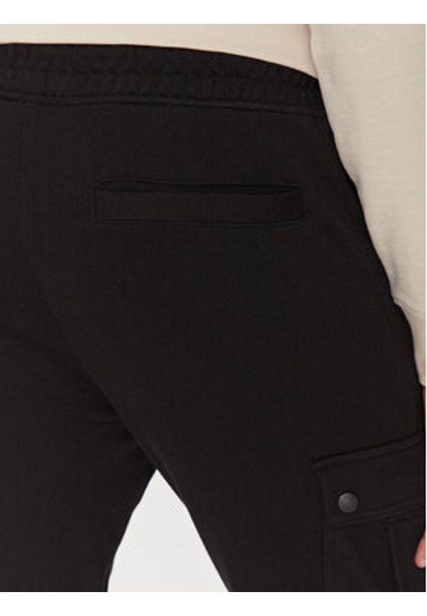 BOSS Spodnie dresowe Setam 50542917 Czarny Regular Fit. Kolor: czarny. Materiał: bawełna