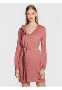 TwinSet - TWINSET Sukienka codzienna 222TT2427 Różowy Relaxed Fit. Okazja: na co dzień. Kolor: różowy. Materiał: syntetyk. Typ sukienki: proste. Styl: casual #1