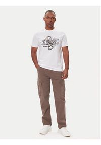 Guess T-Shirt M5BI72 I3Z14 Biały Slim Fit. Kolor: biały. Materiał: bawełna #4