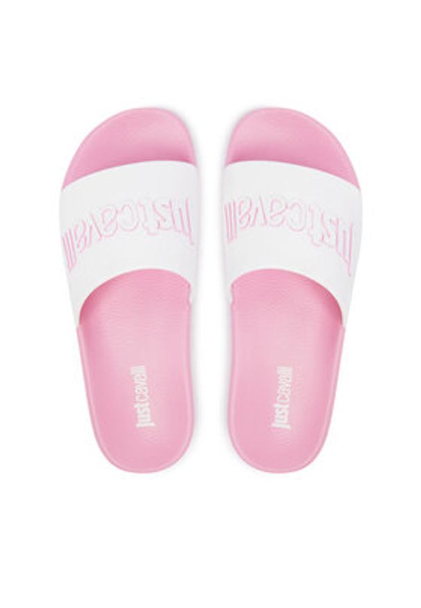 Just Cavalli Klapki 80RA3SZ1 ZSE50 Różowy. Kolor: różowy. Materiał: syntetyk