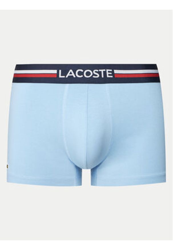 Lacoste Komplet 3 par bokserek 5H2390 Niebieski. Kolor: niebieski. Materiał: bawełna