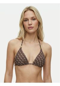 Guess Góra od bikini E6GJ48 KCBJ0 Brązowy. Kolor: brązowy. Materiał: syntetyk #1