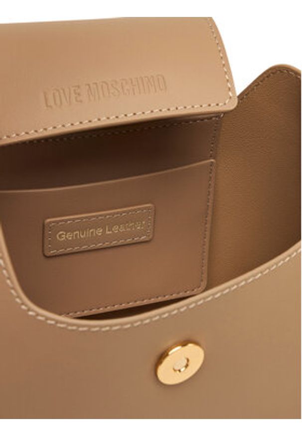 Love Moschino - LOVE MOSCHINO Torebka JC4291PP1NL1410A Beżowy. Kolor: beżowy. Materiał: skórzane