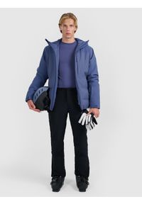 4f - 4F Kurtka narciarska membrana 10000 męska - granatowa 3XL. Kolor: niebieski. Materiał: tkanina, poliester, materiał. Wzór: gładki. Sezon: zima #2