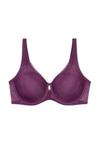 Triumph Biustonosz z fiszbiną Wild Rose Sensation 10205953 Fioletowy. Kolor: fioletowy. Materiał: syntetyk