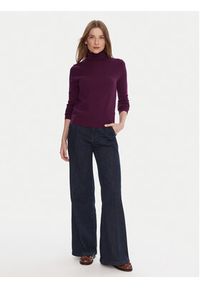 United Colors of Benetton - United Colors Of Benetton Golf 1002D2348 Fioletowy Regular Fit. Typ kołnierza: golf. Kolor: fioletowy. Materiał: wełna #5