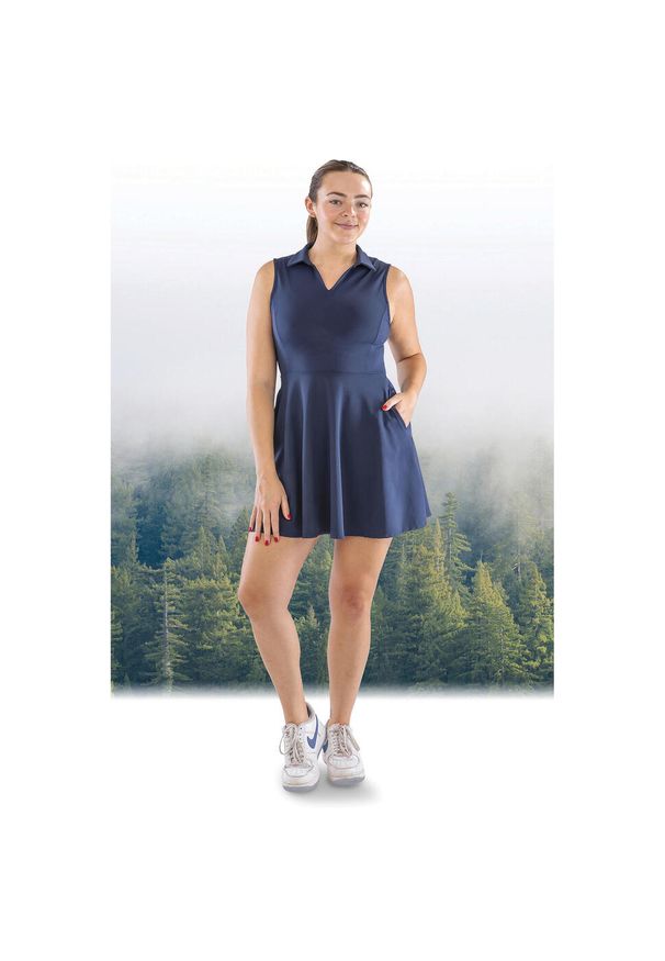 SPIRO - Sukienka sportowa damska Spiro. Kolor: niebieski. Typ sukienki: sportowe. Styl: sportowy