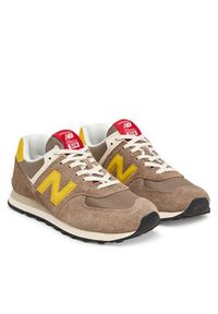 New Balance Sneakersy U574BYW Brązowy. Kolor: brązowy. Materiał: skóra, zamsz. Model: New Balance 574 #4