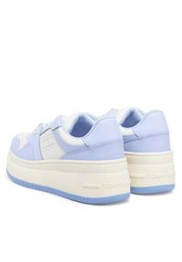 Tommy Jeans Sneakersy Tjw Retro Basket Flatform Ess EN0EN02506 Błękitny. Kolor: niebieski. Materiał: skóra