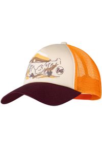 Buff - Czapka z daszkiem BUFF TRUCKER CAP SYLVA APRICOT. Kolor: biały, wielokolorowy