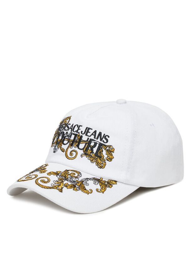 Versace Jeans Couture Czapka z daszkiem 78VAZK17 Biały. Kolor: biały. Materiał: bawełna