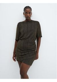 mango - Mango Sukienka koktajlowa Xlurin 57019118 Złoty Regular Fit. Kolor: złoty. Materiał: syntetyk. Styl: wizytowy #10