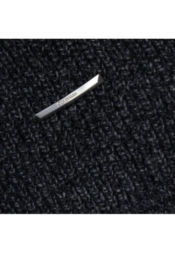Calvin Klein Szalik Pyamid K50K510046 Czarny. Kolor: czarny. Materiał: wełna, materiał