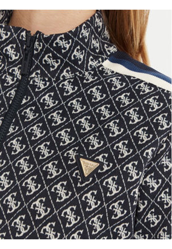 Guess Bluza V5RQ03 KCO90 Niebieski Regular Fit. Kolor: niebieski. Materiał: syntetyk