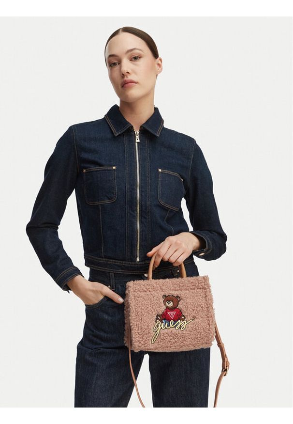 Guess Torebka J4BZ25 WGI20 Brązowy. Kolor: brązowy