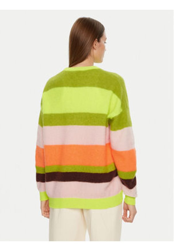 AMERICAN VINTAGE - American Vintage Sweter Vitow VITO18IH24 Kolorowy Oversize. Materiał: wełna. Wzór: kolorowy. Styl: vintage