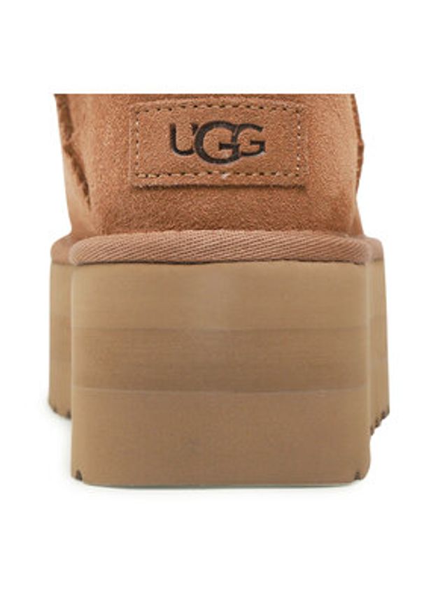 Ugg Śniegowce W Classic Ultra Mini Platform 1135092 Brązowy. Kolor: brązowy. Materiał: skóra. Obcas: na platformie