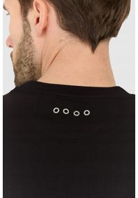 La Martina - LA MARTINA Czarny męski t-shirt Regular Fit, Rozmiar XXL. Kolor: czarny #5