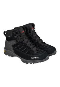 Buty trekkingowe Alpinus Brasil Plus M JS18659 czarne. Wysokość cholewki: przed kolano. Kolor: czarny. Materiał: zamsz. Szerokość cholewki: normalna #9