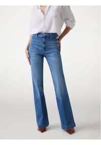 Guess Jeansy 174909 Niebieski Flared Fit. Kolor: niebieski