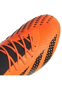 Adidas - Buty piłkarskie adidas Predator Accuracy.1 Fg GW4572 pomarańczowe. Zapięcie: sznurówki. Kolor: pomarańczowy. Materiał: materiał, syntetyk, guma. Szerokość cholewki: normalna. Sport: piłka nożna #5