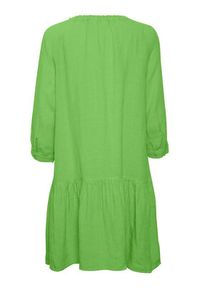 Part Two Sukienka codzienna Chania 30305175 Zielony Relaxed Fit. Okazja: na co dzień. Kolor: zielony. Materiał: len. Typ sukienki: proste. Styl: casual #3
