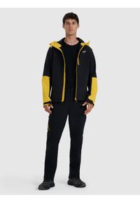 4f - 4F Kurtka softshell wiatroodporna membrana 8000 męska - żółta M. Kolor: żółty. Materiał: softshell