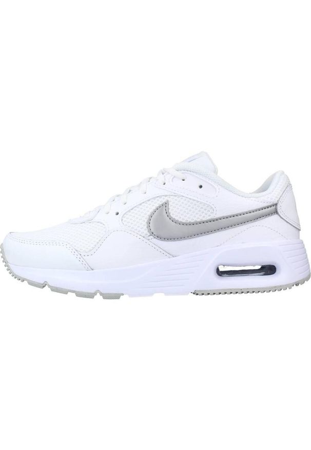 Buty do chodzenia Nike Air Max SC. Zapięcie: sznurówki. Kolor: biały, wielokolorowy, beżowy. Materiał: materiał, syntetyk, tkanina. Szerokość cholewki: normalna. Model: Nike Air Max. Sport: turystyka piesza
