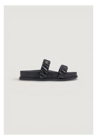 Armani Exchange Klapki XW002574 AF22799 UC001 Czarny. Kolor: czarny. Materiał: skóra #1