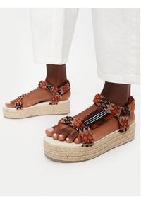 EMU Australia Espadryle Evans W13028 Brązowy. Kolor: brązowy. Materiał: bawełna, materiał #6