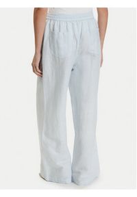 Tommy Jeans Spodnie materiałowe DW0DW22285 Niebieski jasny Loose Fit. Kolor: niebieski. Materiał: len #4