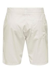 Only & Sons Szorty materiałowe Skal 22034682 Écru Slim Fit. Materiał: bawełna