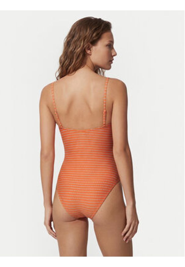 Roxy Strój kąpielowy Wavy Baby ERJX103793 Pomarańczowy. Kolor: pomarańczowy. Materiał: syntetyk