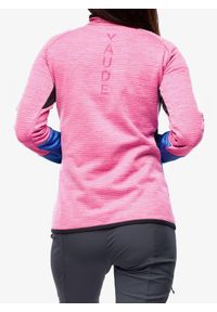 Bluza polarowa damska Vaude Larice HZ Fleece Jacket. Kolor: różowy. Materiał: polar