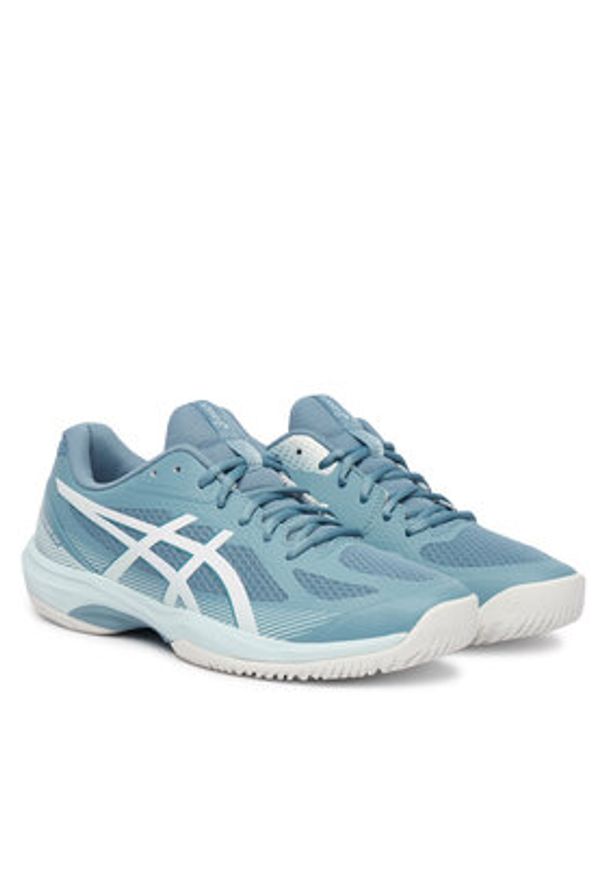 Asics Buty halowe Court Hunter Ff 1071A111 Niebieski jasny. Kolor: niebieski. Materiał: skóra