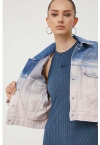 Tommy Jeans kurtka jeansowa damska przejściowa oversize. Materiał: bawełna #2