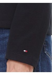 TOMMY HILFIGER - Tommy Hilfiger Bluzka WW0WW40292 Granatowy Regular Fit. Kolor: niebieski. Materiał: bawełna #3