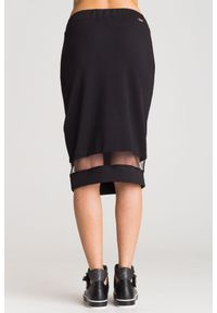 Liu Jo Sport - Czarna spódnica z transparentną wstawką. Kolor: czarny #3