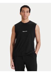 Jack & Jones Tank top Norrebro Emb 12292009 Czarny Regular Fit. Kolor: czarny. Materiał: bawełna #1