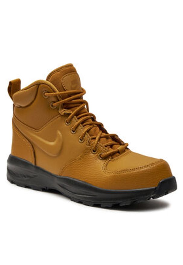 Nike Sneakersy Manoa Ltr (Gs) BQ5372 700 Brązowy. Kolor: brązowy. Materiał: skóra