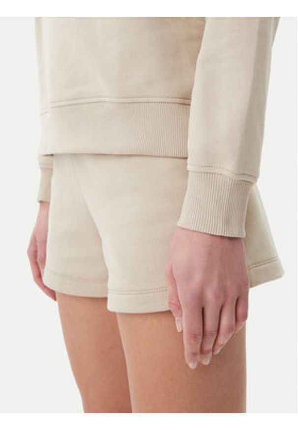 Calvin Klein Jeans Bluza Placed Institutional J20J225364 Beżowy Regular Fit. Kolor: beżowy. Materiał: bawełna