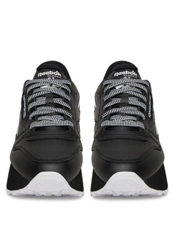 Reebok Sneakersy CLASSIC LEATHER TRIPLE LIFT 100209621 Czarny. Kolor: czarny. Materiał: skóra. Model: Reebok Classic