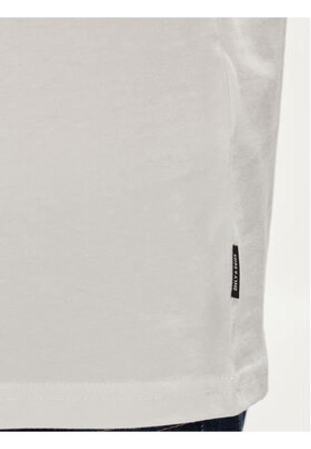 Only & Sons T-Shirt Smart 22026726 Biały Regular Fit. Kolor: biały. Materiał: bawełna