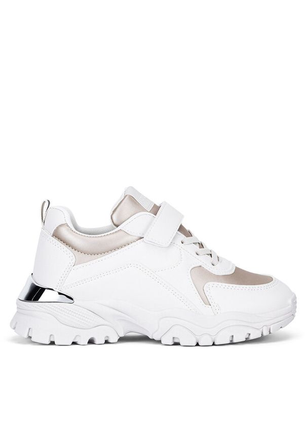 Sneakersy DeeZee. Kolor: beżowy