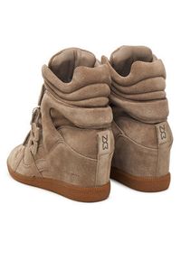 Nokwol Sneakersy Demmi Beżowy. Kolor: beżowy. Materiał: zamsz, skóra
