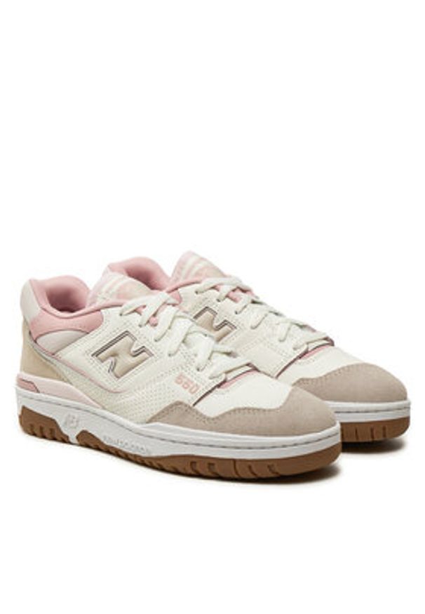 New Balance Sneakersy BBW550HL Beżowy. Kolor: beżowy. Materiał: skóra, zamsz